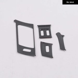 アウディ A6 C8 2019 2020 ステンレス インテリア ダッシュボード フロント エアコン AC コンセント パネル カバー ステッカー アクセサリー LHD - ss black