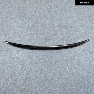 アウディ A5 4ドア 2009-16 ABS プラスチック プライマーカラーリア トランク リップ スポイラー ウイング カーアクセサリー - Glossy Black