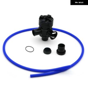 アウディ アルミブローオフ バルブ S ダイバーターターボ BOV ブースト フォルクスワーゲン GTI ジェッタ 1.8T 2.7T ロゴ付き - black