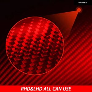 シボレー カマロ 2016-2022 カーボン 外装ドア A ピラー パネル 装飾カバー カーアクセサリー装飾 ステッカー - red carbon fiber