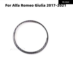 アルファロメオ ジュリア 2017-21 リアフロント バンパー エア グリル 装飾 トリム ステッカー ロゴカバー アクセサリー - rear