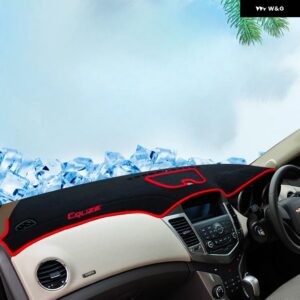 シボレー クルーズ 2009-15 ダッシュボード カバー マットサンシェード 回避ライトパッド カーペット抗 UV ケース - RHD