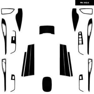 アルファロメオ STELVIO 2016-2022 ピアノブラックエア アウトレット ウィンドウリフトドアハンドル 収納 ボックスセットカー インテリア アクセサリー - Full Set RHD