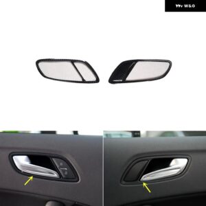 アウディ TT MK2 8J 2008-13 プラスチック カーボン スタイル 装飾 アクセサリー インテリア ギア トリム ステッカー - Door Handle