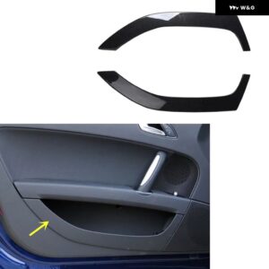 アウディ TT MK2 8J 2008-13 プラスチック カーボン スタイル 装飾 アクセサリー インテリア ギア トリム ステッカー - Door trims
