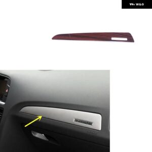 アウディ Q5 2010-18 プラスチック 木目調 装飾 アクセサリー インテリア トリム ステッカー - Car front