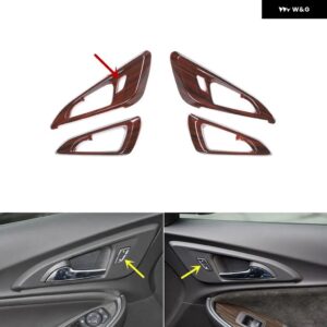 シボレー マリブ XL 2016-22 プラスチック 木目調 装飾 アクセサリー インテリア ステッカー - Type A Door handle