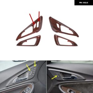 シボレー マリブ XL 2016-22 プラスチック 木目調 装飾 アクセサリー インテリア ステッカー - Type B Door handle