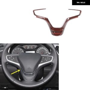 シボレー マリブ XL 2016-22 プラスチック 木目調 装飾 アクセサリー インテリア ステッカー - Steering Wheel