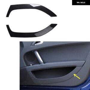 アウディ TT MK2 8J 2008 09 10 11 12 13 右ハンドル プラスチック カーボン スタイル 装飾 アクセサリー インテリア ステッカー - Door trims
