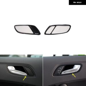 アウディ TT MK2 8J 2008 09 10 11 12 13 右ハンドル プラスチック カーボン スタイル 装飾 アクセサリー インテリア ステッカー - Door Handle