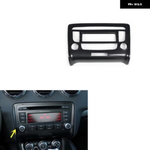アウディ TT MK2 8J 2008 09 10 11 12 13 右ハンドル プラスチック カーボン スタイル 装飾 アクセサリー インテリア ステッカー - Center console