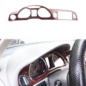 アウディ A6L A6 L 2005-102011 カーボンウッドペイント フロント インテリア ダッシュボード エアベント GPS センター トリム - Wood grain