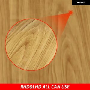 アウディ Q7 SQ7 4メートル 2016-2019 アクセサリー カーボンインナー ドアハンドル フレーム パネル トリム カバー 車内 装飾 ステッカー - Wood Grain E