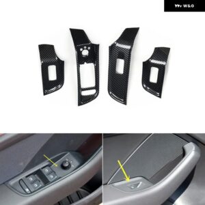 アウディ RS3 2016 2017 プラスチック カーボン スタイル 装飾 アクセサリー インテリア ギア シフト ドア トリム カバー ステッカー - A Power windows