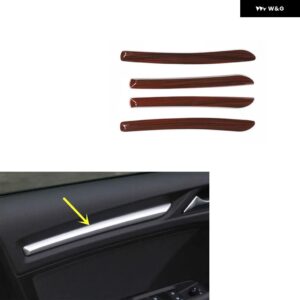 アウディ A3 8V 2014-20 プラスチック 木目調 装飾 アクセサリー インテリア ドア トリム ステッカー - Door trims