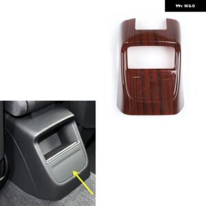 アウディ A3 8V 2014-20 プラスチック 木目調 装飾 アクセサリー インテリア ドア トリム ステッカー - Type A Air vent