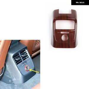 アウディ A3 8V 2014-20 プラスチック 木目調 装飾 アクセサリー インテリア ドア トリム ステッカー - Type B Air vent