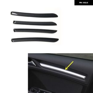 アウディ A3 8V 2014 15 16 17 18 19 20 右ハンドル プラスチック カーボン スタイル 装飾 アクセサリー インテリア トリム ステッカー - Door trims