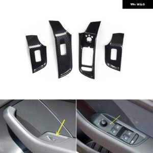 アウディ A3 8V 2014 15 16 17 18 19 20 右ハンドル プラスチック カーボン スタイル 装飾 アクセサリー インテリア トリム ステッカー - C Power windows