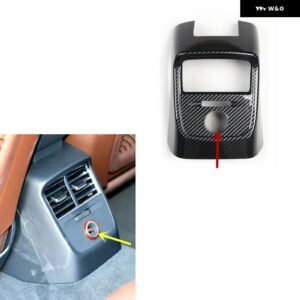 アウディ A3 8V 2014 15 16 17 18 19 20 右ハンドル プラスチック カーボン スタイル 装飾 アクセサリー インテリア トリム ステッカー - Type B Air vent