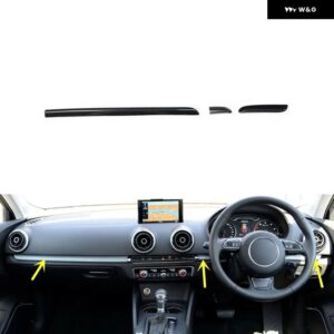 アウディ A3 8V 2014 15 16 17 18 19 20 右ハンドル プラスチック カーボン スタイル 装飾 アクセサリー インテリア トリム ステッカー - Car front