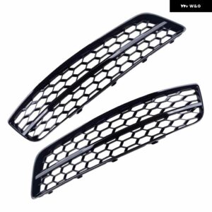 アウディ 2個 フロント フォグランプ グリル フロント フォグランプ グリル カバー フィット A3 8P 2009-2013 - 2pcs A