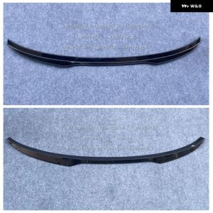 アウディ Q5 スポーツバック 2021-23 カーアクセサリー ABS プラスチック リアミドル ウイング リップ ブーツ スポイラー - Glossy Black