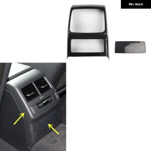 アウディ A4 B9 2017 18 19 20 21 22 23 24 右ハンドル プラスチック カーボン スタイル 装飾 アクセサリー インテリア ステッカー - A Back air vent