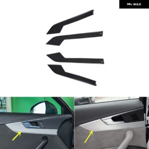 アウディ A4 B9 2017-24 プラスチック カーボン スタイル 装飾 アクセサリー インテリア トリム ステッカー - Door trims