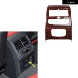 アウディ A4 B9 2017-24 プラスチック 木目調アクセサリー 室内 装飾 トリム ステッカー - B Back air vent