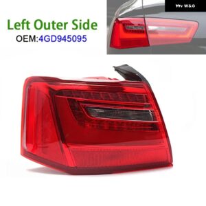 アウディ 1個 リア バンパー テール ブレーキライト A6 C7 2012-2016 サルーン/セダンモデル専用 - 1pc Left Outer Side
