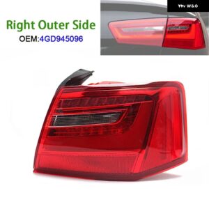 アウディ 1個 リア バンパー テール ブレーキライト A6 C7 2012-2016 サルーン/セダンモデル専用 - 1pc Right Outer Side