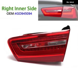 アウディ 1個 リア バンパー テール ブレーキライト A6 C7 2012-2016 サルーン/セダンモデル専用 - 1pc Right Inner Side