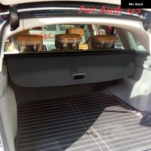 アウディ トランク カーゴカバー Q5 2007- セキュリティシールド リア キャリア カーテン 折り畳み式 プライバシー カーアクセサリー オーガナイザー - 2010-2019