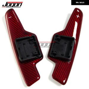 シボレー コルベット C8 3LT スティングレイクーペ Z51 カーボン シフト パドルブレード ステアリングホイール パドルシフター 延長 - Red