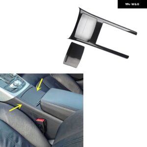 アウディ A6 C7 2012-18 プラスチック カーボン スタイル 装飾 アクセサリー インテリア ギア トリム ステッカー - Cup frame