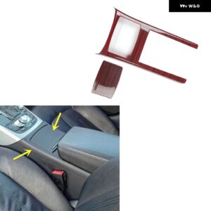 アウディ A6 C7 2012-18 ディング プラスチック 木目調 装飾 アクセサリー インテリア モール ステッカー - Cup frame