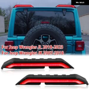 ジープ 1ペア 車 LED ハイ マウント ブレーキ ライト ラングラー JK 2007-2018/JL 2018-2023 米国 バージョン - for　jl　2018-2023