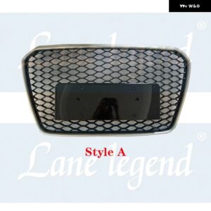 アウディ カー スタイリング 吸気 グリル RS5 スタイル グリル A5/S5 B8.5 2012-16 フロント バンパー グリル アクセサリー - StyleA No Emblem