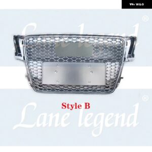 アウディ A5/S5 B8 2008-11 フロント バンパー グリル カーアクセサリー RS5 スタイル レーシング グリル ハニカム吸気 グリル - Style B