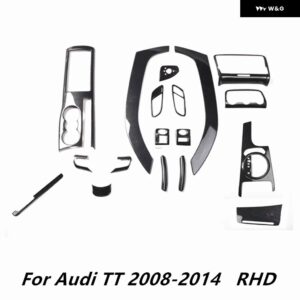 アウディ TT 2008 2009 2010 2012 2013 2014 アクセサリーセンター コンソール ギアヘッド WINDOWS コントロール パネル ステアリング ホイール ステッカー - RHD