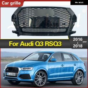 アウディ Q3 RSQ3 2016-2018 ABS 自動車 外装 アクセサリー バンパー グリル スペシャル部品 - Chrome Emblem