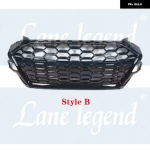 アウディ A4 S4 2020-2024 スポーツ バージョン フロント バンパー グリル ラジエーター ハニカム グリル カーアクセサリー レーシング グリル ACCESORIOS - Style B