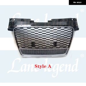 アウディ フロント バンパー グリル TTRS TT/TTS 8J 2006-2014 カスタム TTRS スタイル ラジエーター グリル カーアクセサリーツール - Style A