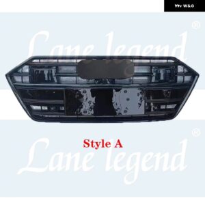 アウディ フロント バンパー グリル ラジエーター A7 S7 C8 2019-23 レーシングセンター自動 グリル - StyleA Chrome Emblem