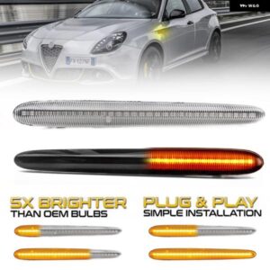 アルファロメオ 2個 ダイナミック LED サイドマーカー ウィンカーウインカー ライト ジュリエッタ 940 10-21 ジュリエット スプリント ベロ