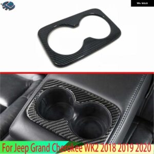 ジープ グランドチェロキー WK2 2018-2020 カースタイリング アクセサリーリアドリンクカップホルダークロームトリム カバー ベゼルサラウン