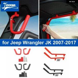 ジープ フロントリアグラブハンドル ラングラー JK 2/4 ドア 2007/11/01-2017 アームレスト アクセサリー カスタムパーツ アクセサリー 交