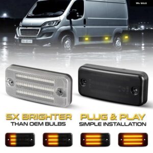 ジープ LED ダイナミック サイド マーカー ライト プジョー ボクサー シトロエン ジャンパー リレー チェロキー 2 フィアット デュカト ルノ